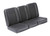 EXT378-1 - Land Rover Series 3 Deluxe Full Front Seat Set Black Vinyl - By Exmoor Trim
