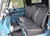 EXT378-1 - Land Rover Series 3 Deluxe Full Front Seat Set Black Vinyl - By Exmoor Trim