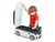 DA1835 - Ride on Range Rover Sport SVR Suitcase - In White - Recommended Max. Weight 23KG