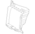 LR128286 - Radiator Air Deflector Frame - 2.0 AJ200, 3.0 AJ20 Diesel & Petrol, 5.0 AJ133 Petrol - Defender 2020 - Genuine Land Rover