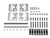 EXT014-27 - Silver Defender Billet Aluminium Front Row Door Hinges - Exmoor Trim Part