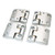 EXT014-27 - Silver Defender Billet Aluminium Front Row Door Hinges - Exmoor Trim Part