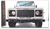 LRC3620 - Defender Front Skeleton Style Bumper in Black with Led Spot Lights *LED LAMP MISSING - REDUCED TO CLEAR*