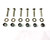 BKBHSS1 - Bonnet Hinge Fitting Kit - Stainless Steel - Defender & Series 3 - by DDS