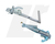 LRC11209 - Front Window Regulator Kit - Land Rover Discovery 1 and Discovery 2