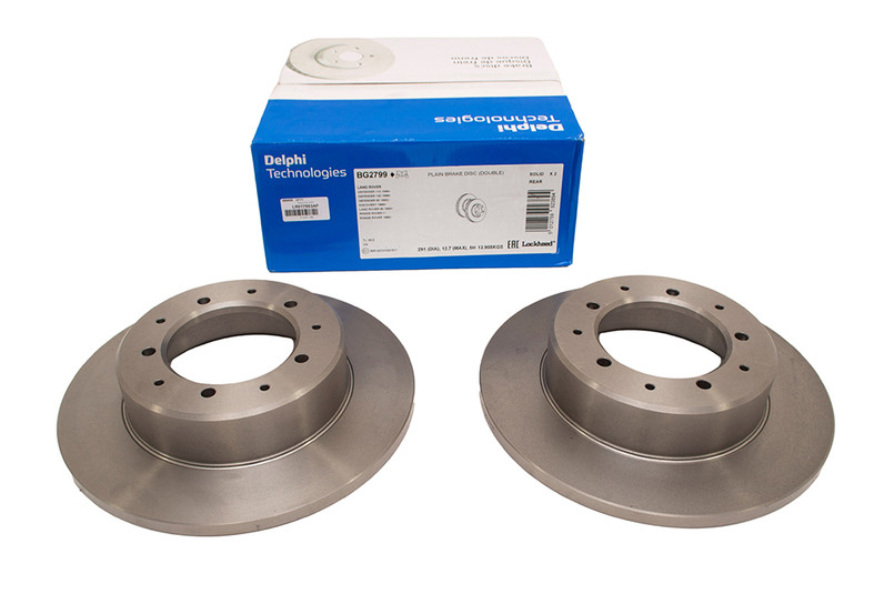 LR017953 - Defender Rear Brake Disc - Non-Vented - Discovery 1 and Range Rover Classic Image 4