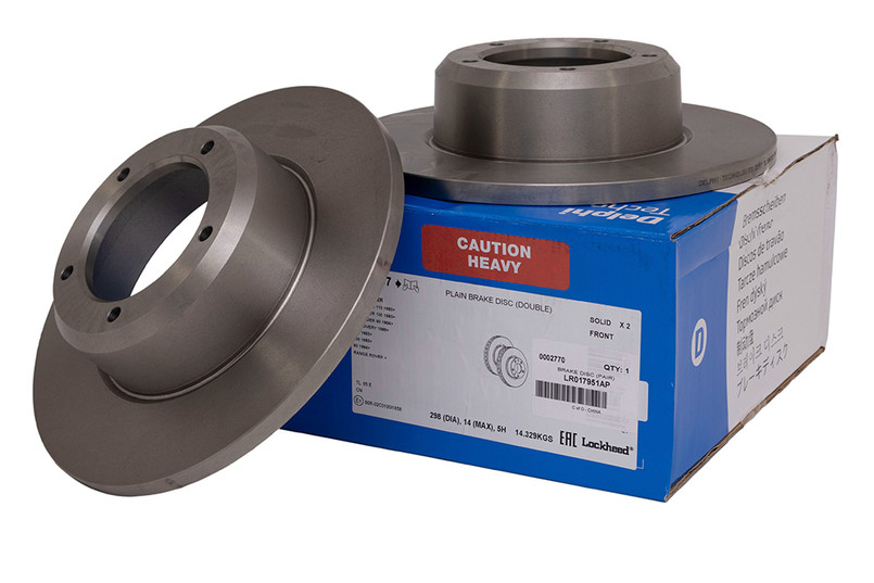 LR017951 - Front Non-Vented Disc (Solid) for Defender, Discovery and Range Rover Classic (PLEASE NOTE: The Delphi Branded Brake Discs Are Priced as Pairs) Image 4