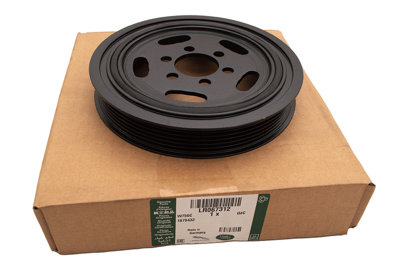 LR067312 - Crankshaft Pulley - 3.0 V6 Diesel - Discovery 4 & 5, Range Rover, Range Rover Sport, Range Rover Velar - Genuine Land Rover option available Image 2