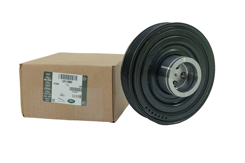 LR113860 - Crankshaft Pulley for 2.0 Petrol & Diesel Ingenium - Evoque, Sport L494, Discovery Sport and Discovery 5 - Genuine Land Rover option available Image 3