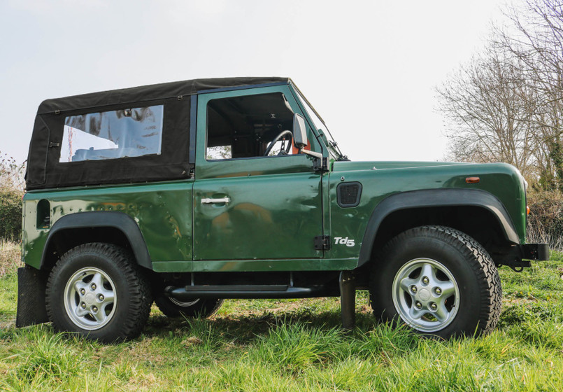 EXT202-30 - Soft Top Conversion Heavy Duty Roll Cage and Canvas Hood Kit for Land Rover Defender 90 - By Exmoor Trim Image 25