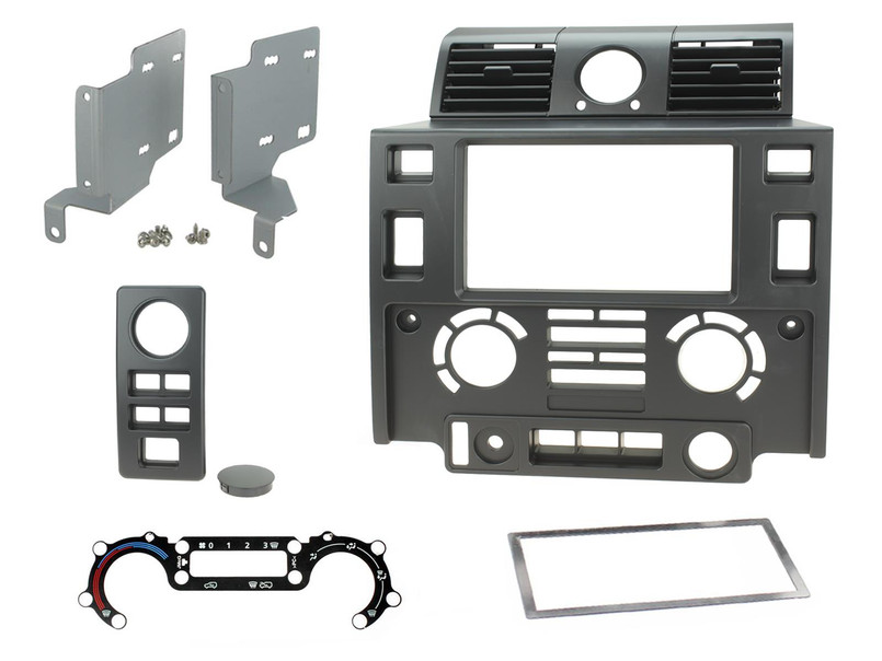 CT23LR07 - Double DIN Replacement Fascia and Switch Relocation Kit - Land Rover Defender Puma TDCi 2007 onwards Image 7