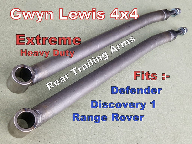 GL1073 GL1074 GL1075 - Gwyn Lewis Rear Heavy Duty, Cranked Radius Arms - Supplied as a Pair - Available in Black or Blue - For Defender, Discovery 1 and Range Rover Classic - UPDATED FOR 2025 Image 28