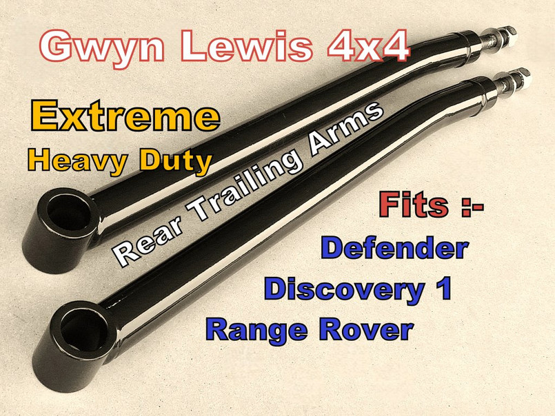 GL1073 GL1074 GL1075 - Gwyn Lewis Rear Heavy Duty, Cranked Radius Arms - Supplied as a Pair - Available in Black or Blue - For Defender, Discovery 1 and Range Rover Classic - UPDATED FOR 2025 Image 26