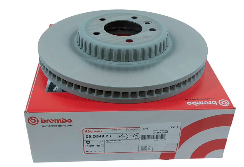 LR187240 - Front Brake Disc - Defender 2020 with 18" Wheels - Genuine Land Rover option available Image 2