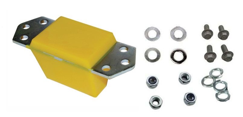 ANR4189EYELLOW - Britpart Polyurethane Front or Rear Extended Height Bump Stop in Yellow - For Defender and Discovery 1 Image 2