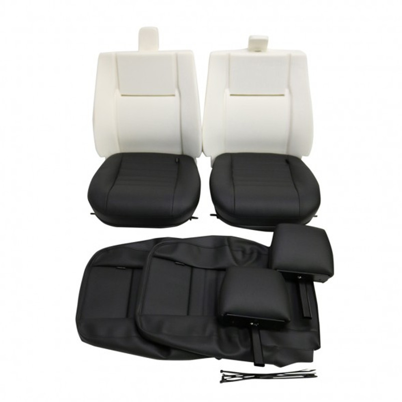 EXT316T - Land Rover Defender 90 and 110 Front Outer Two Seat Quick Retrim Kit - 1983-2007 - By Exmoor Trim Image 5