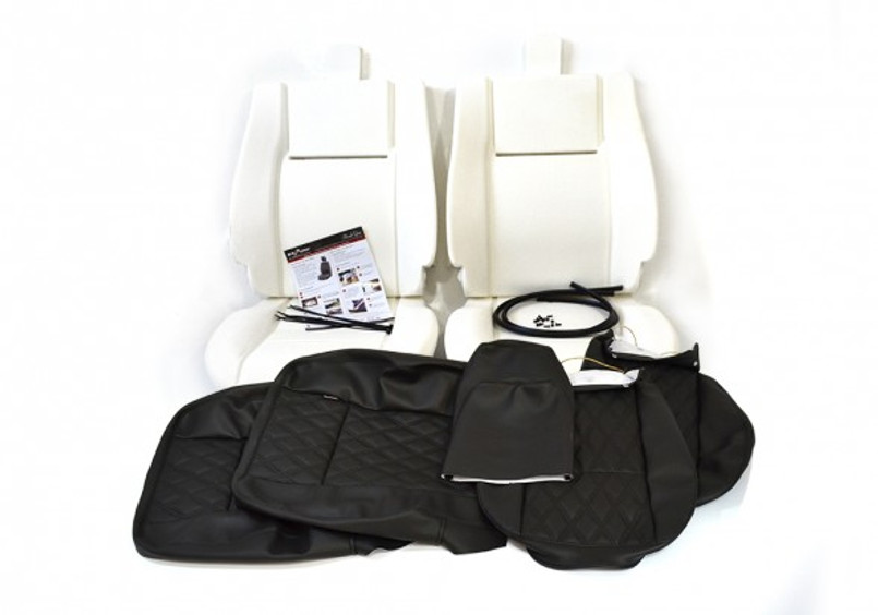 EXT316 - Land Rover Defender 90 and 110 Front Outer Two Seat Retrim Kit - 1983-2007 - By Exmoor Trim Image 5