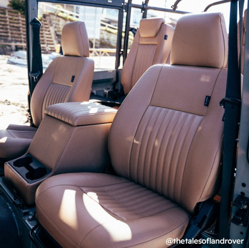 EXT024PREM- Land Rover Defender Premium XL Cubby Box - by Exmoor Trim - Multiple Trim Options Available Image 15