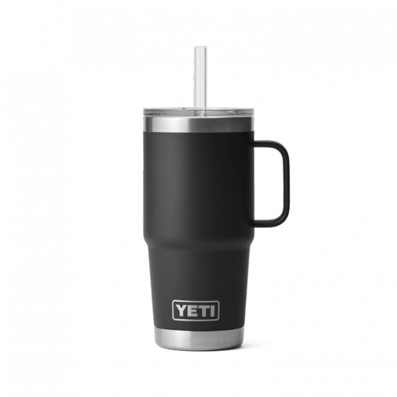 EXT00117 - Yeti Rambler 25 oz (710 ml) Straw Mug - Black or Tropical Pink colours available - by Exmoor Trim Image 3