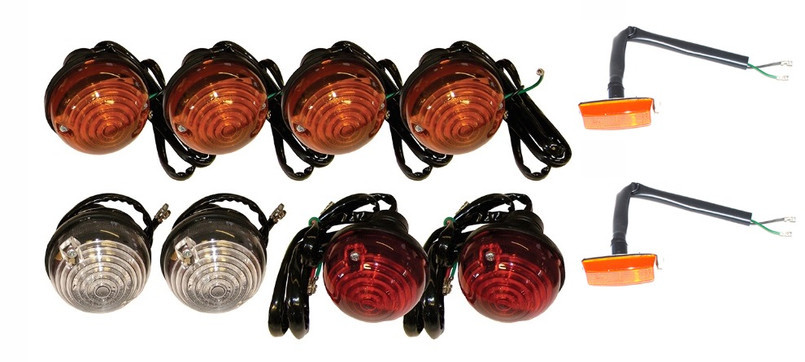 DA1077 - Full Vehicle Light Kit (4 Indicator, 2 Stop, 2 Side) - For Defender (up to 1994) and Land Rover Series Image 4