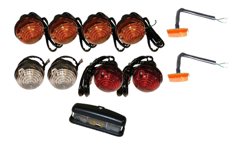 DA1077 - Full Vehicle Light Kit (4 Indicator, 2 Stop, 2 Side) - For Defender (up to 1994) and Land Rover Series Image 5