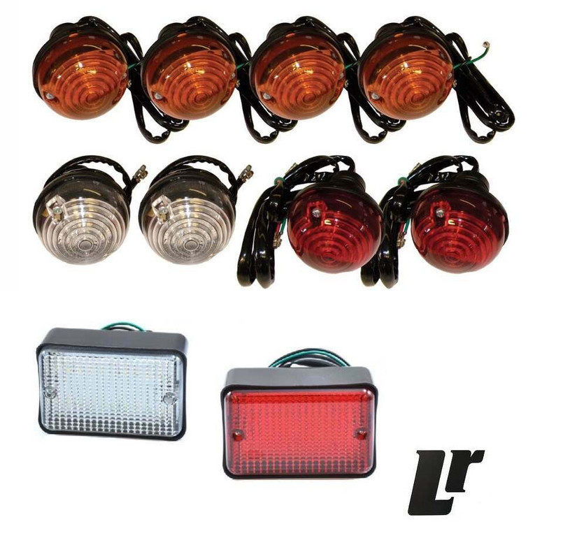 LRC2775 - Full Vehicle Light Kit (4 Indicator, 2 Stop, 2 Side plus LED Reverse and Fog) - For Land Rover Defender (up to 1994) and Land Rover Series Image 4