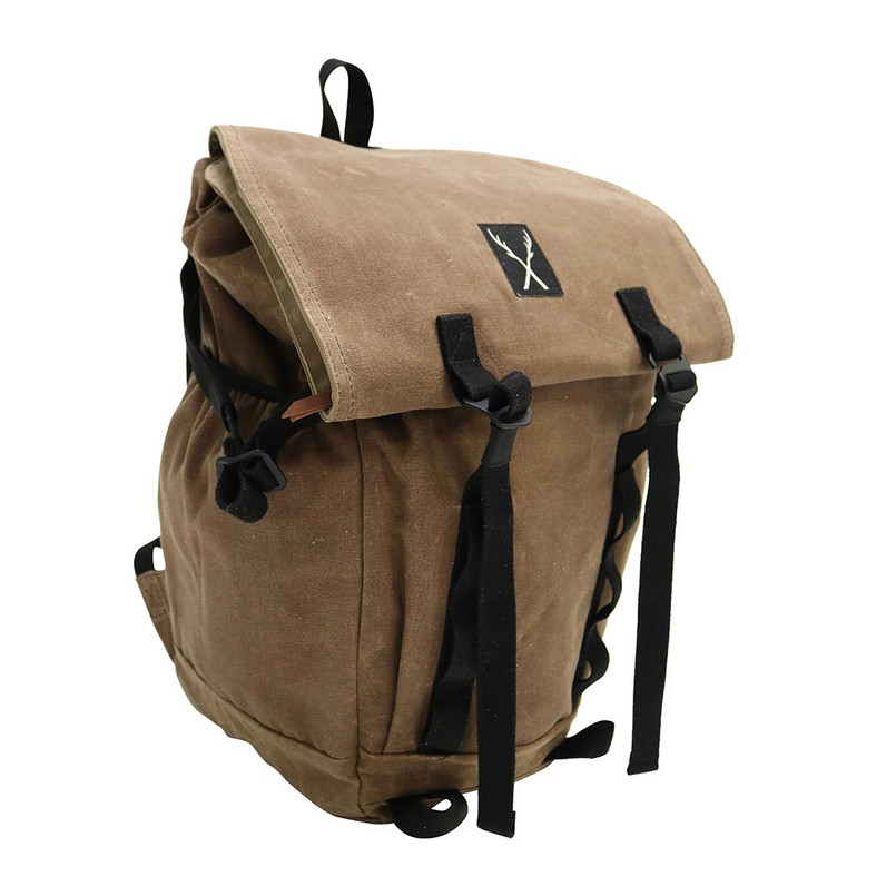 EXT551 - Waxed Canvas Ruck Sack with Black Straps - by Exmoor Trim - Various Colours Available Image 17