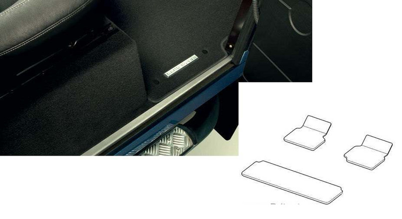 VPLDS0241 - Defender 110 Front and Rear Carpet Mat Set - Genuine Land Rover (FOR VEHICLES FROM 2012) Image 1
