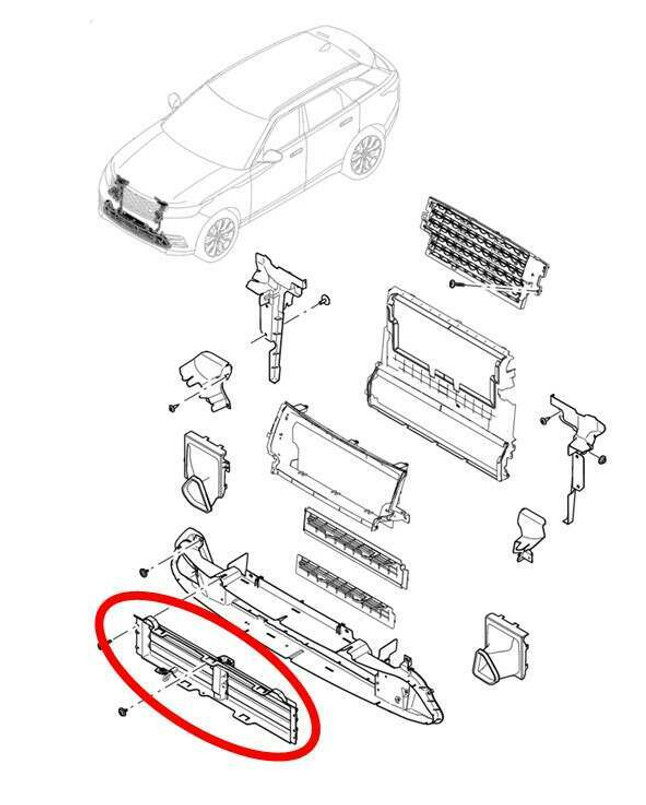 LR092691 - Radiator Shutter Control - Range Rover Velar - up to Chassis LA999999 - Genuine Land Rover Image 1