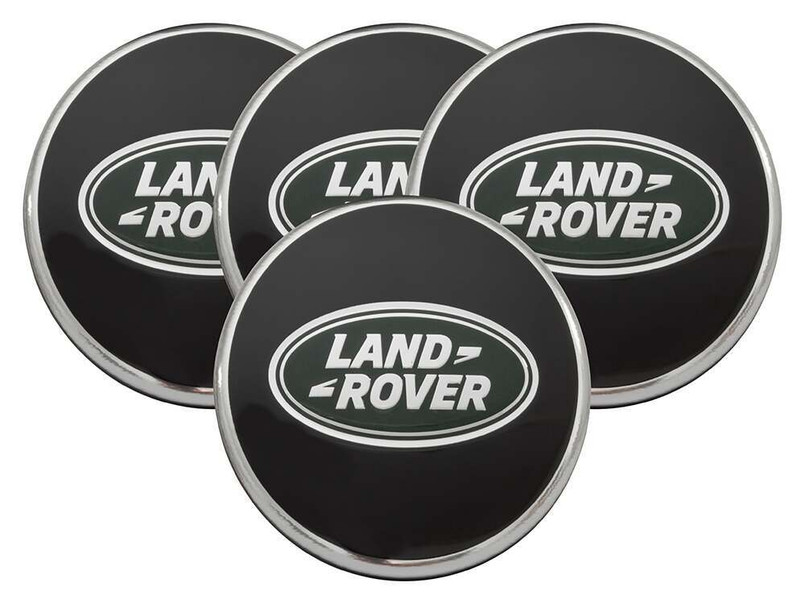 LR094547 - Bright Black Wheel Centre Cap - Comes as a Set of 4 - Genuine Land Rover Image 1