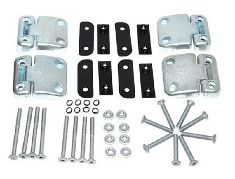 DA1275 - Defender 2nd Row Hinge Kit with Fittings - Four Hinges including Standard Nuts and Bolts Image 1