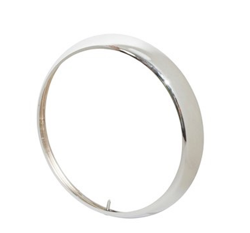 DA6110 - Chrome Headlamp Surround for Land Rover Series 1, 2 & 2A Image 1