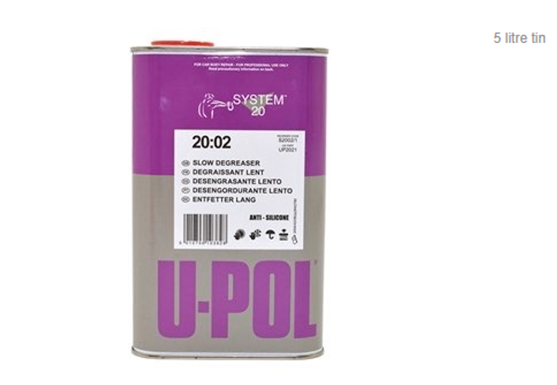 DA6391 - S2002 Solvent Based Degreaser - 5 Litre Tin - U-Pol Image 1