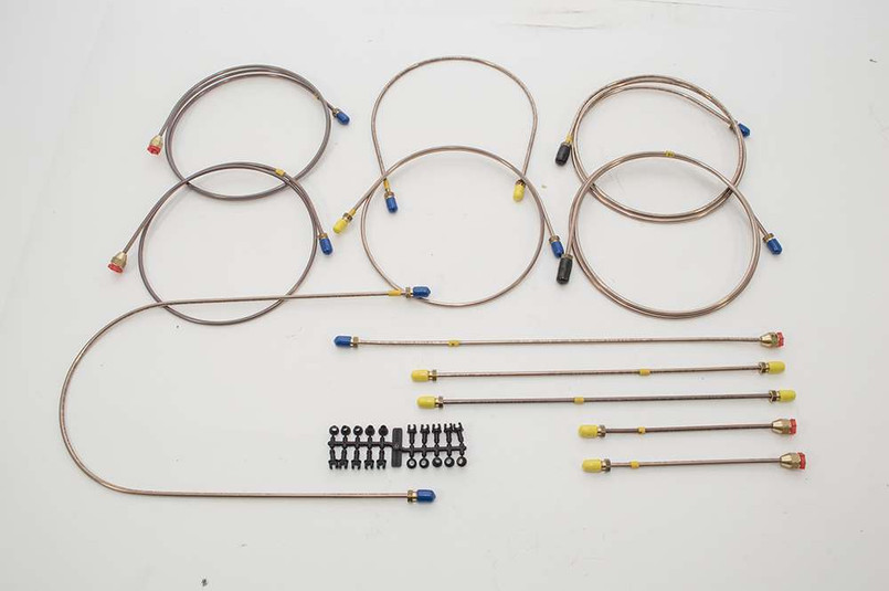 DA7446 - Full Vehicle Brake Pipe Set for Land Rover Series - Short Wheel Base from 1980-1984 - Left Hand Drive Image 2