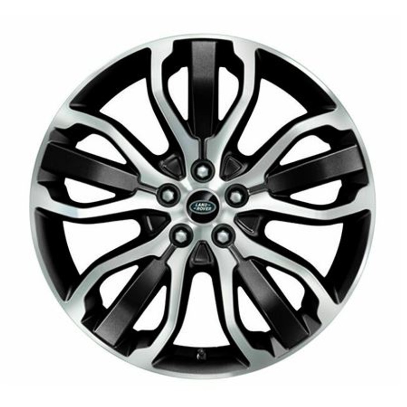 LR109861 - Alloy Wheel for Range Rover Sport L494 - Style 5007 Diamond Turned with Gloss Black Finish - Genuine Land Rover Image 1