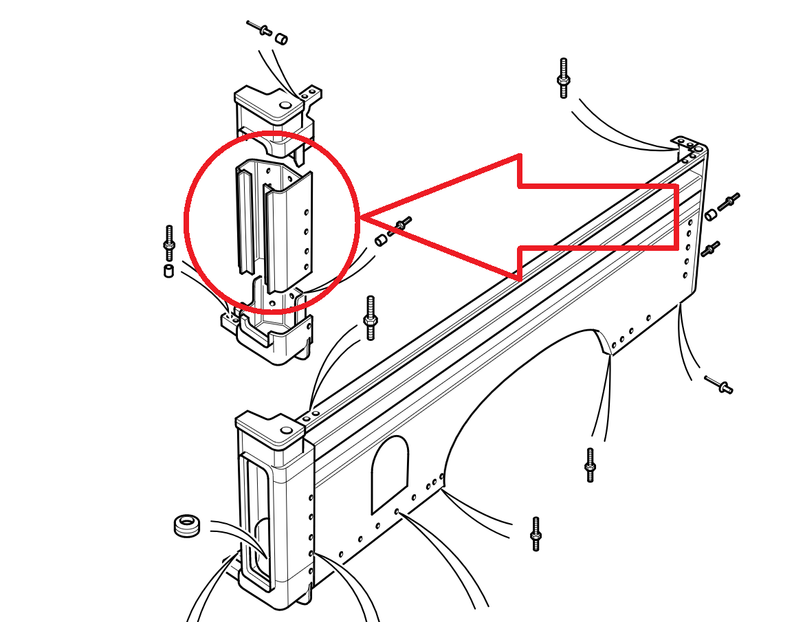 MTC1479 - Rear Body Lower Pillar - Defender 110/130 HICAP, Crew Cab - Genuine Land Rover Image 1