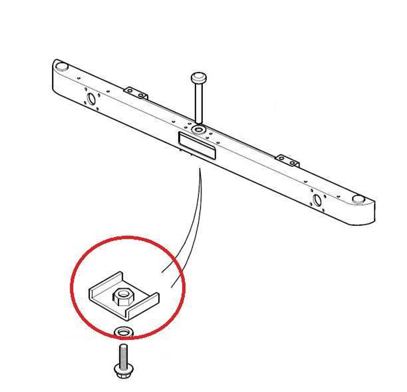 RRC6683 - Bracket for Military Defender Bumper - Genuine Land Rover Image 1