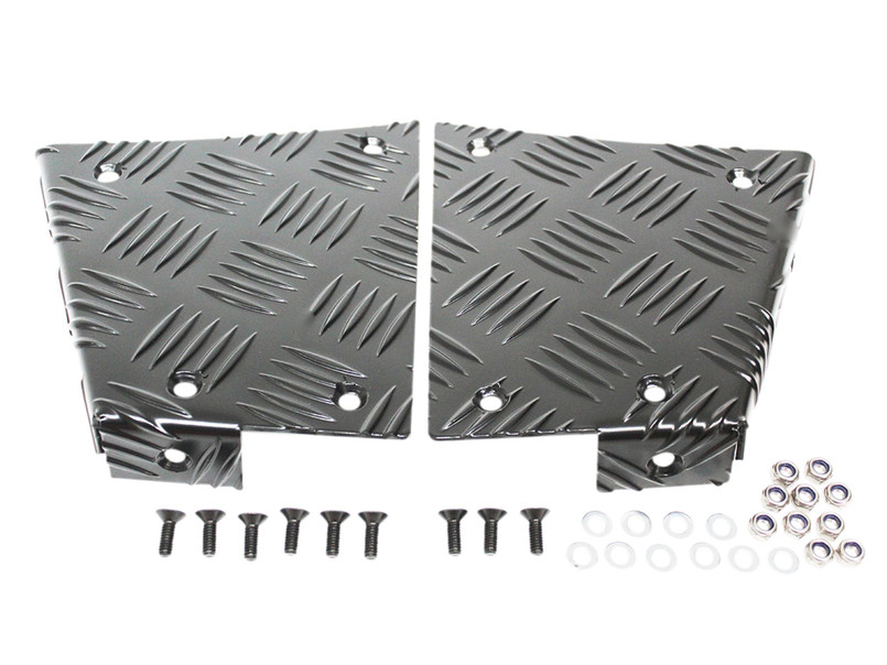 TF8207 - Defender 90 Rear Corner Cappings in Black Image 1