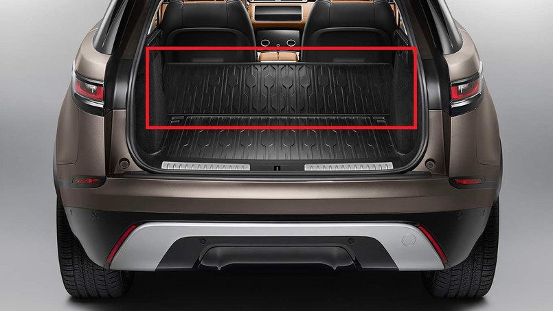 VPLYS0412 - Range Rover Velar Loadspace Extension Mat - Waterproof - Covers Back of Seats When Folded Down - Genuine Land Rover Image 1