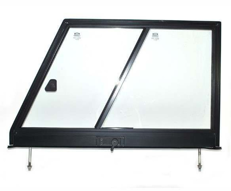 MWC4746 - Right Hand Front Door Top for Military Defender - Glazed with Two Fully Sliding Windows Image 1