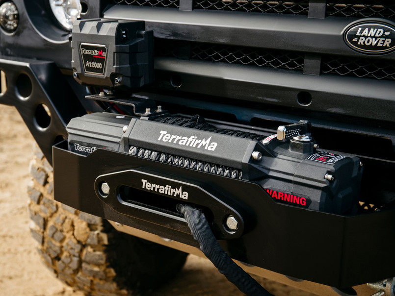 TF3301 - Terrafirma Winch A12000 - Complete with Remote, Synthetic Rope and Fairlead Image 1