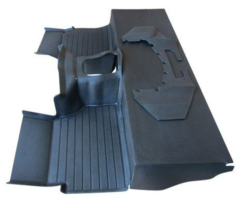 DA1745BLACK - Defender Black LT77 Moulded Matting System - Fits 1983-1993 - By Wright's Off Road  Image 5