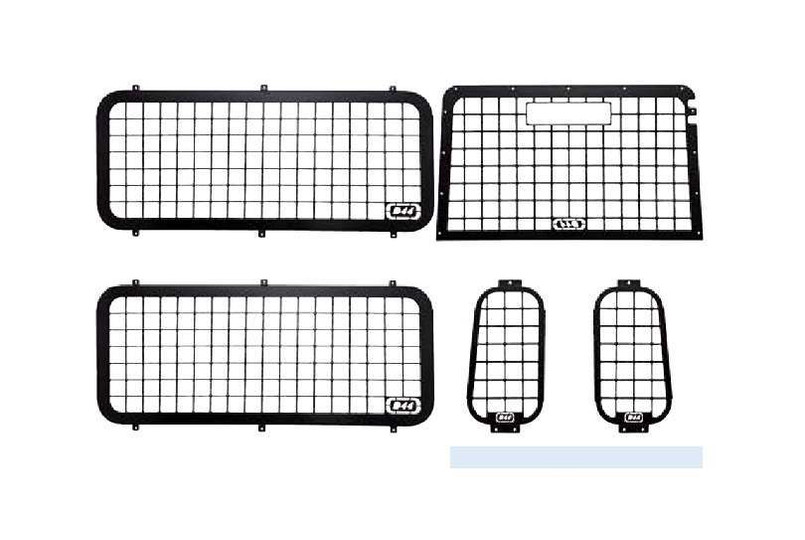 DA1587 - Defender Exterior Window Guards for Defender - 5 Piece Guard Set In Black - Fits Defender from 2002 Onwards Image 2