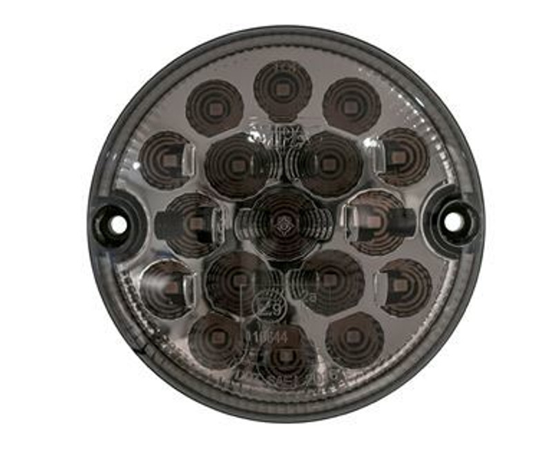 AMR6527LEDSM | Defender LED Smoked NAS Indicator Light - Upgraded 95mm LED Light By Wipac - Flashes Orange (Fits Front or Rear) Image 2