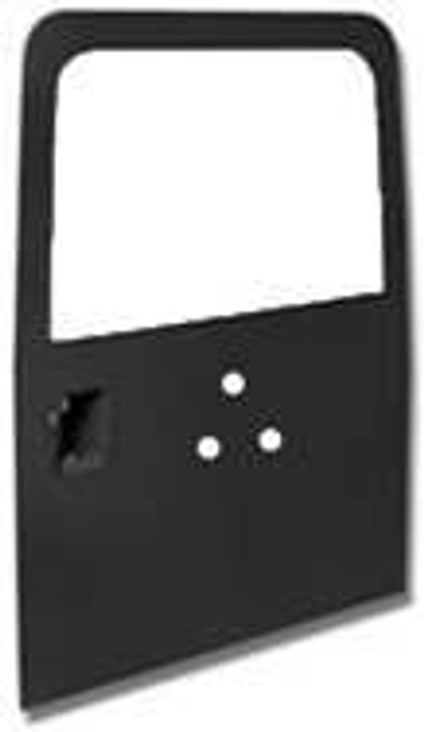 LR526 - Land Rover Defender Rear Door - Glazed With Plain Glass (With Holes for Spare Wheel Carrier) - Fits from 1984-2001 Image 1