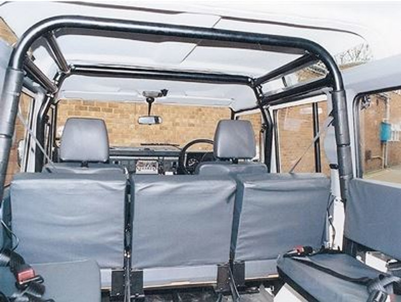 RBL2557SSS - Defender Station Wagon 110 Rear Half Roll Cage - Safety Devices - 4 Point Bolt In for Puma Defender Image 3