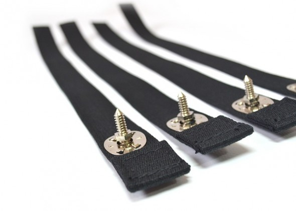 EXT7201 - Inward Facing Tip Up Retaining Strap - Set of 4 for Original Seats - By Exmoor Trim Image 5