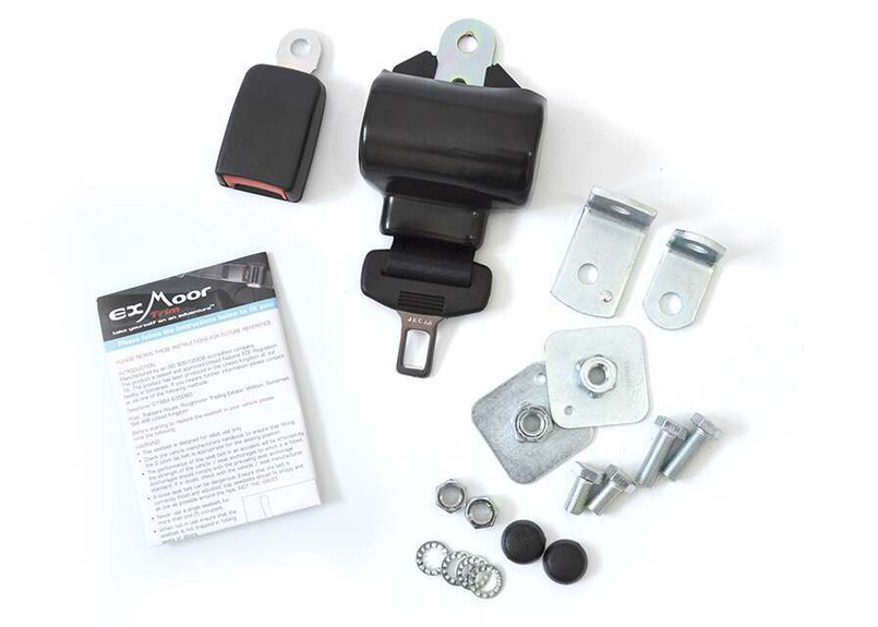EXT001-4 - ALR Retractable Lap Seat Belt - By Exmoor Trim - Land Rover Series 2, 3 and Defender Image 2