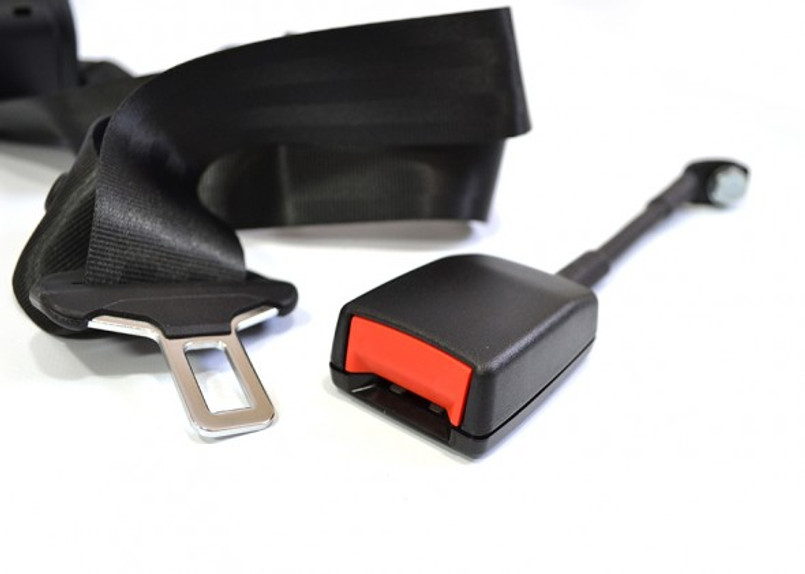 EXT001-6 - Land Rover Defender Front Seat 2 Door Left Hand Inertia Reel & Buckle Stalk - By Exmoor Trim Image 4