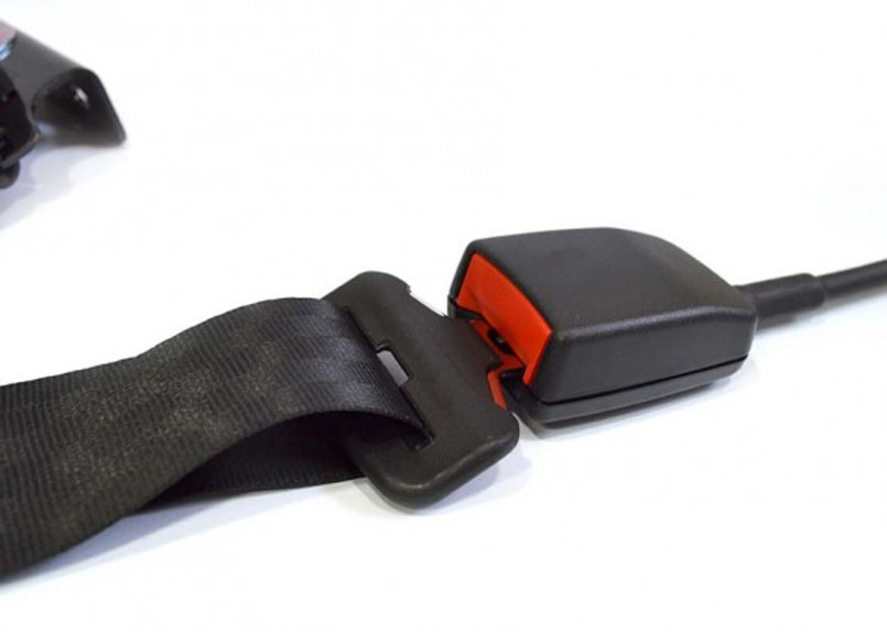 EXT001-6 - Land Rover Defender Front Seat 2 Door Left Hand Inertia Reel & Buckle Stalk - By Exmoor Trim Image 6